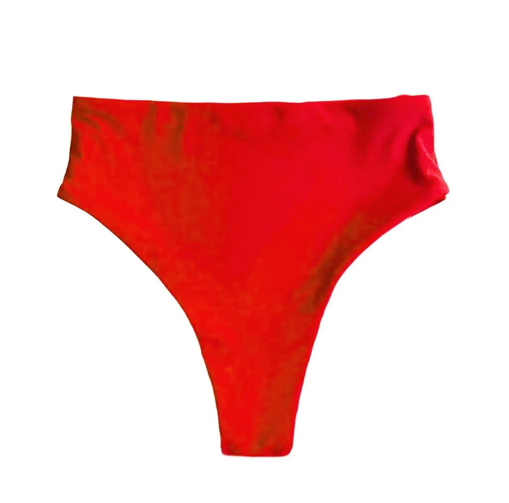 BAUDOUIN BOTTOMS IN CORAL RED