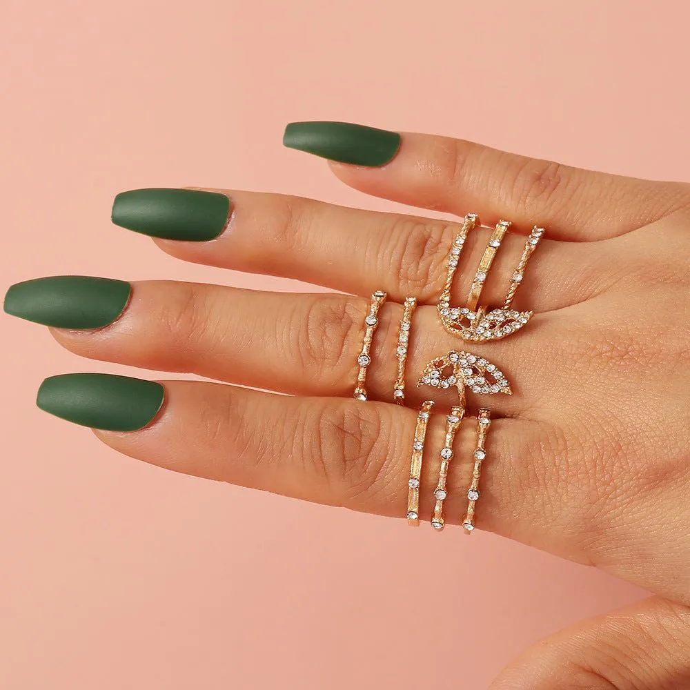 Boho Glamour Bohemian Star Ring Set