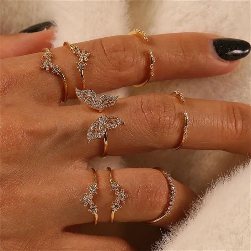 Boho Glamour Bohemian Star Ring Set