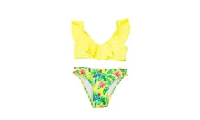 Children's Ruffled Split Swimwear