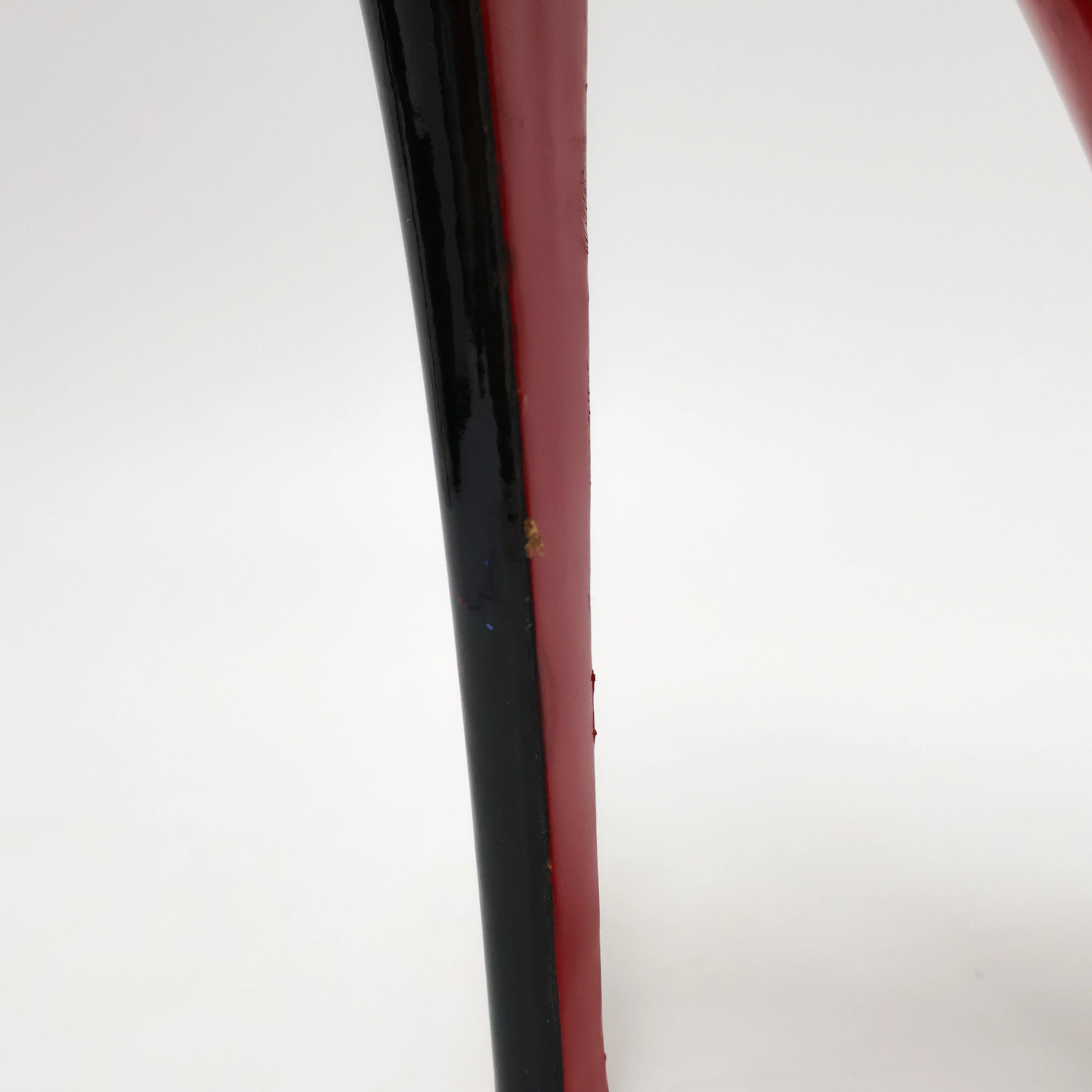 Christian Louboutin Patent Peep toe Heels Black 37