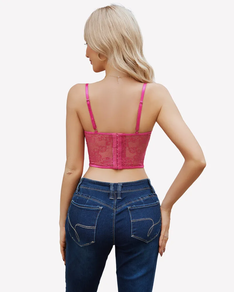 Corset Tops V Neck Bustier