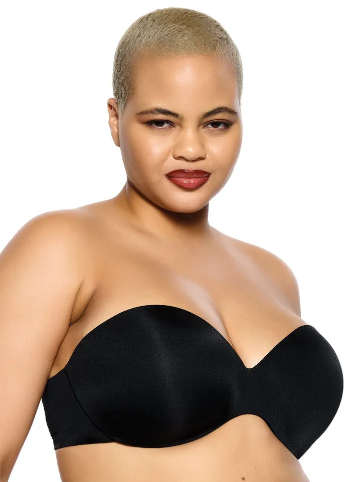 Felina: Body Luxe Strapless Contour Bra - Black