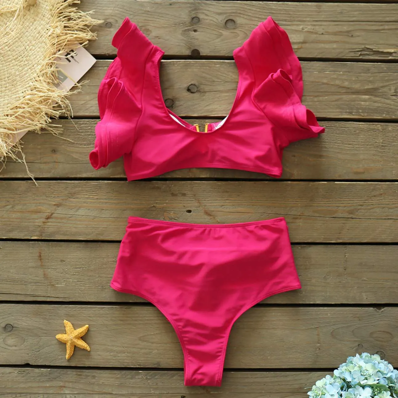 Glam Pop Hot Pink Bikini