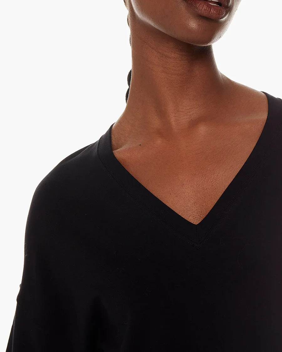 Matinée de Tennis V-neck - Black