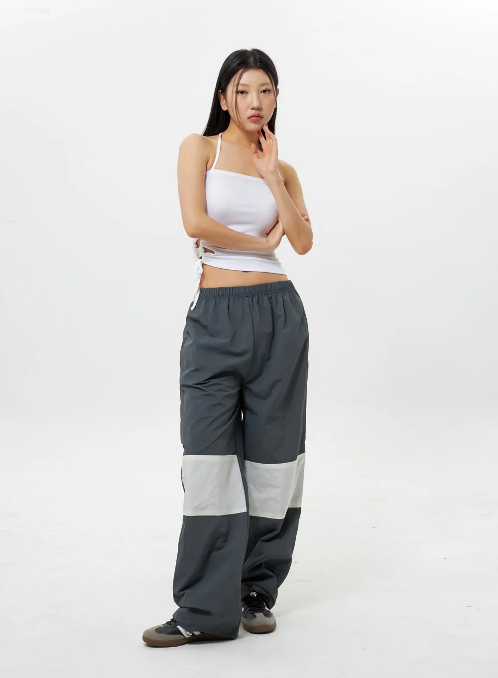 Nylon Track Pants IY311