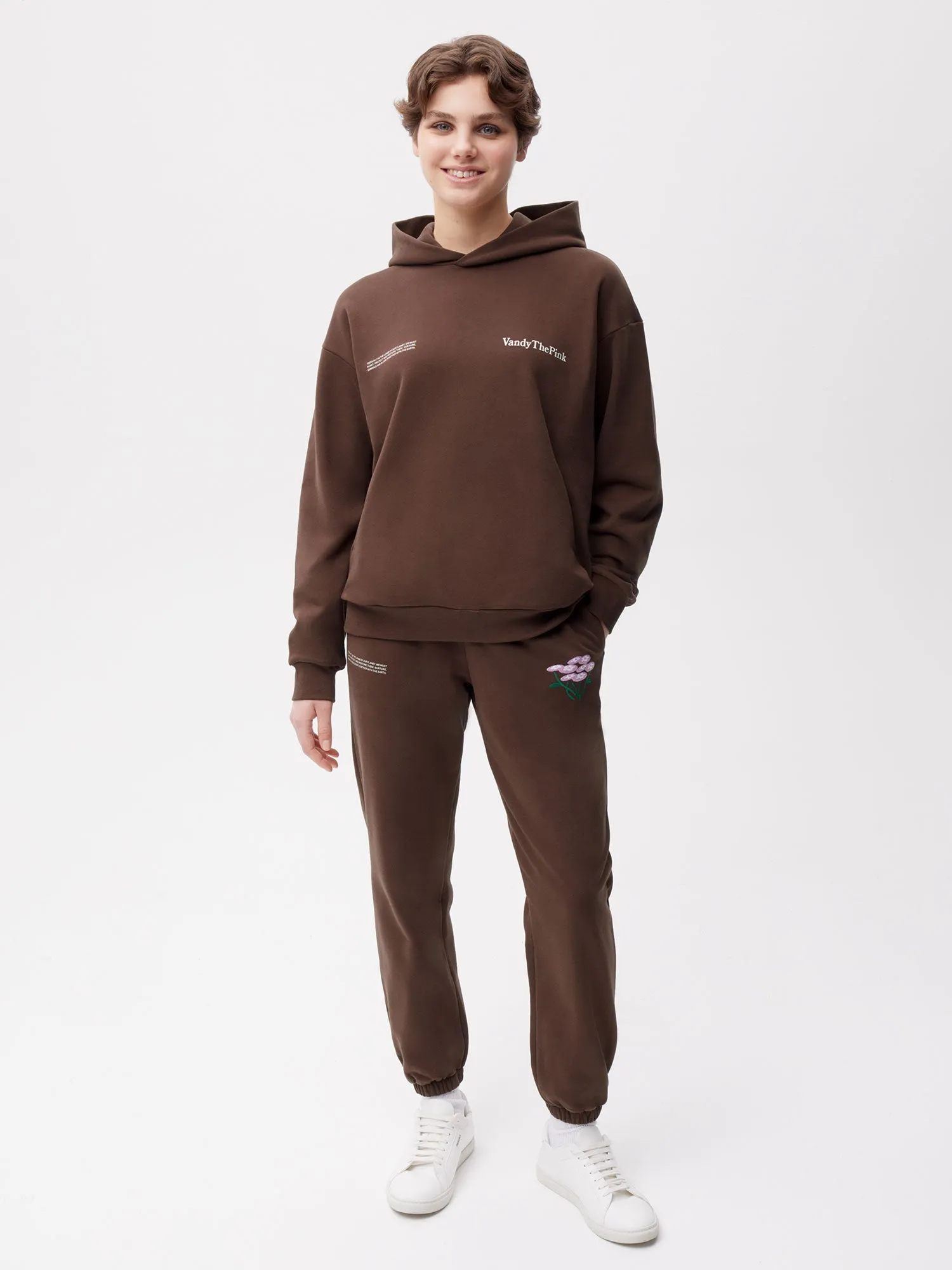 PANGAIA x Vandy The Pink 365 Track Pants—chestnut brown