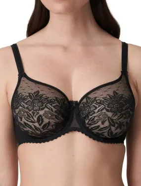 PrimaDonna Divine Seamless Non Padded Bra, Black | Seamless Black Full Cup Bra