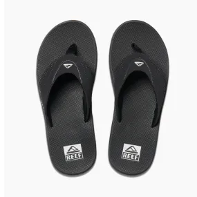 Reef Mens Fanning Sandal  - Black/Silver