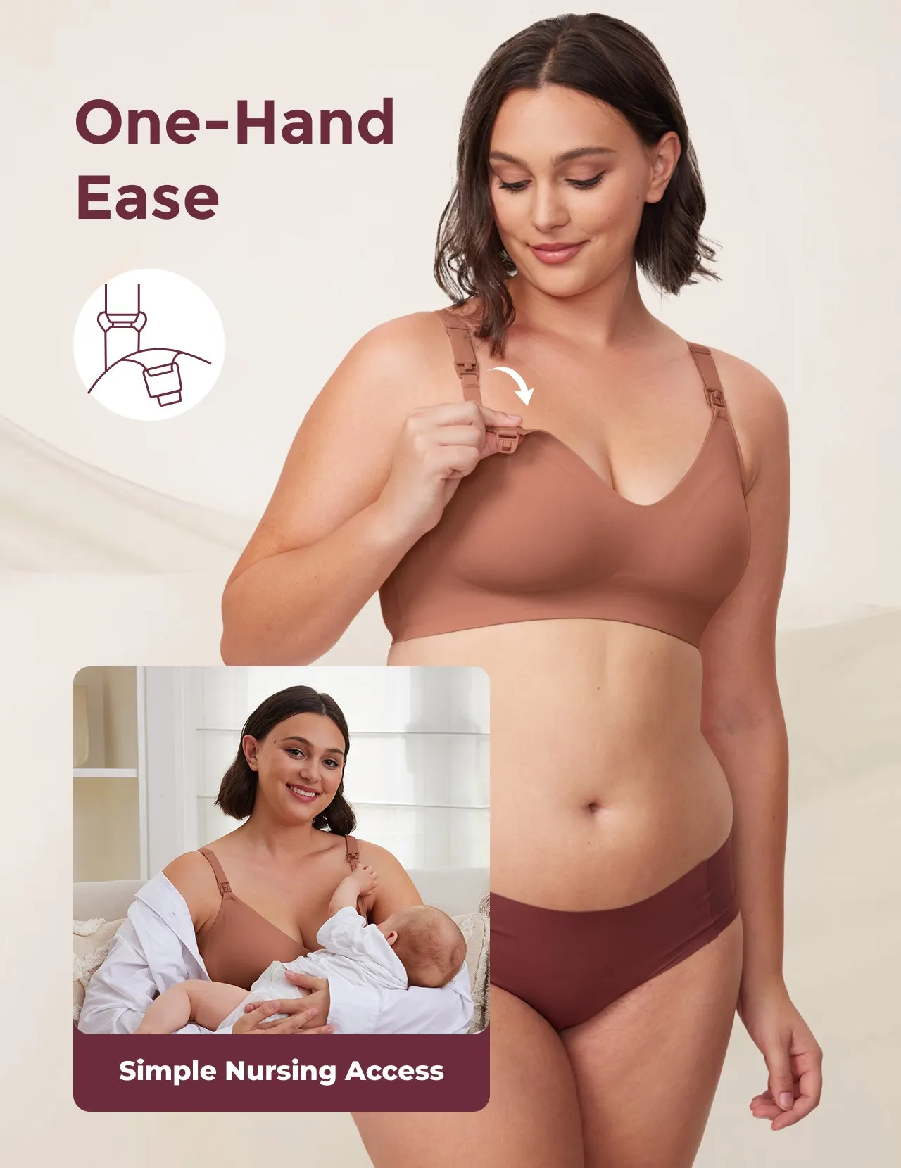 SMOOTH - Ultra Soft & Omni Maternity Nursing Bra-YN21