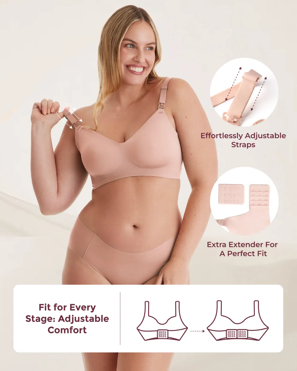 SMOOTH - Ultra Soft & Omni Maternity Nursing Bra-YN21