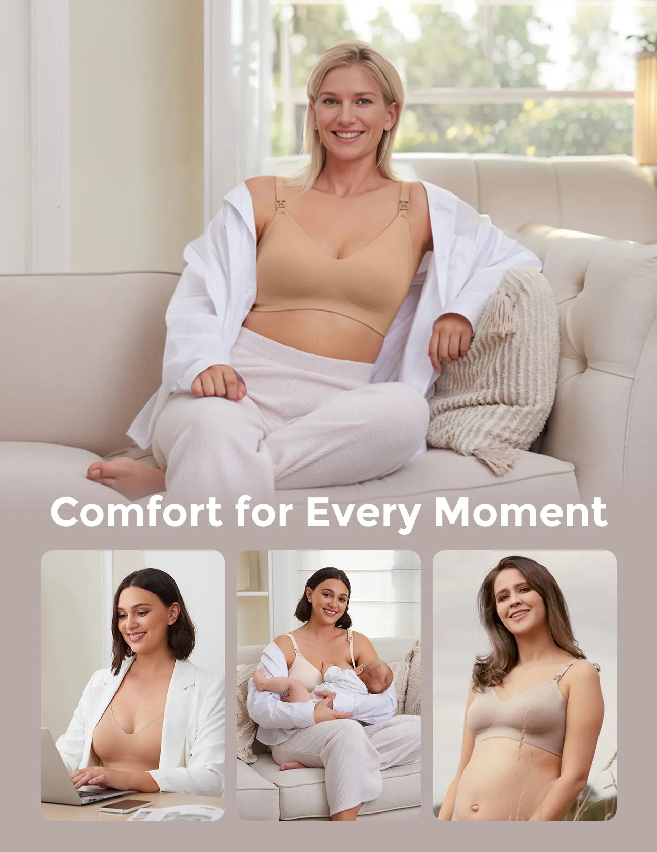 SMOOTH - Ultra Soft & Omni Maternity Nursing Bra-YN21