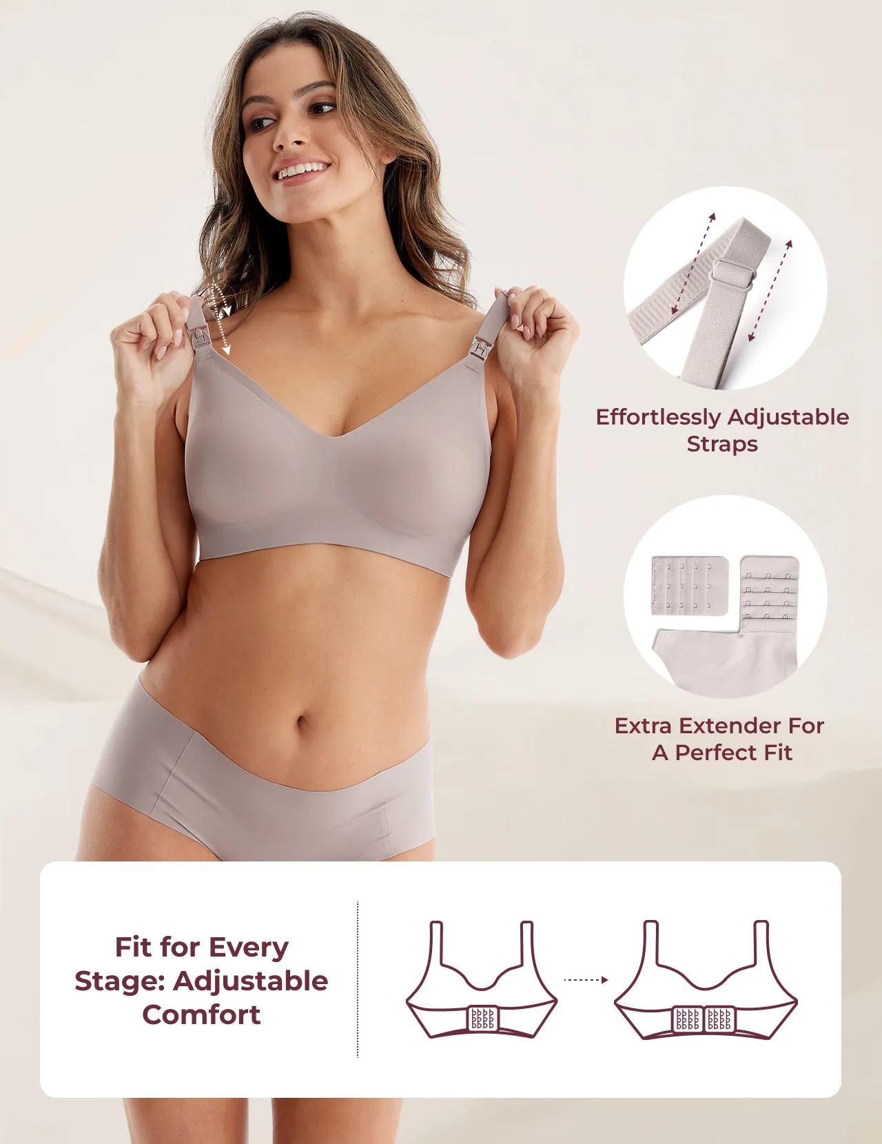 SMOOTH - Ultra Soft & Omni Maternity Nursing Bra-YN21