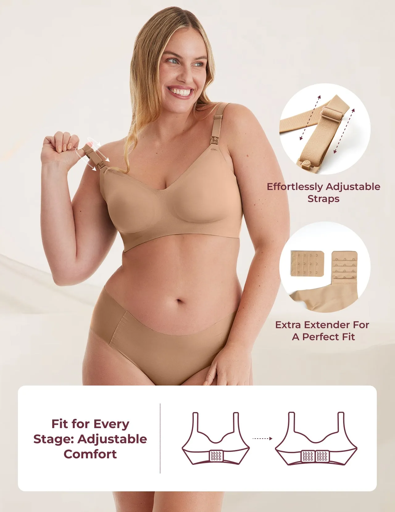 SMOOTH - Ultra Soft & Omni Maternity Nursing Bra-YN21