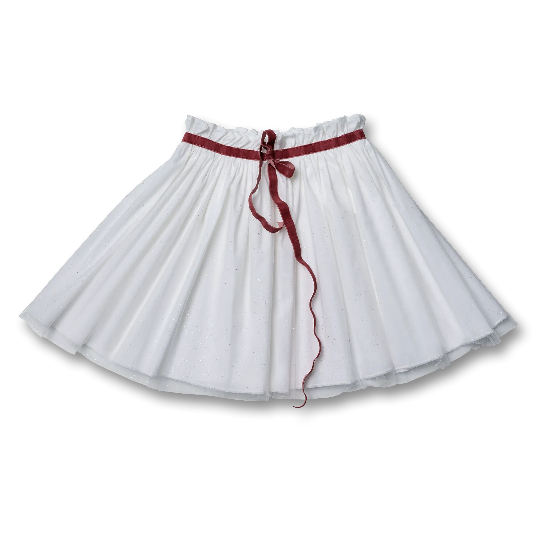 Velvet Ribbon Belt Tutu Skirt