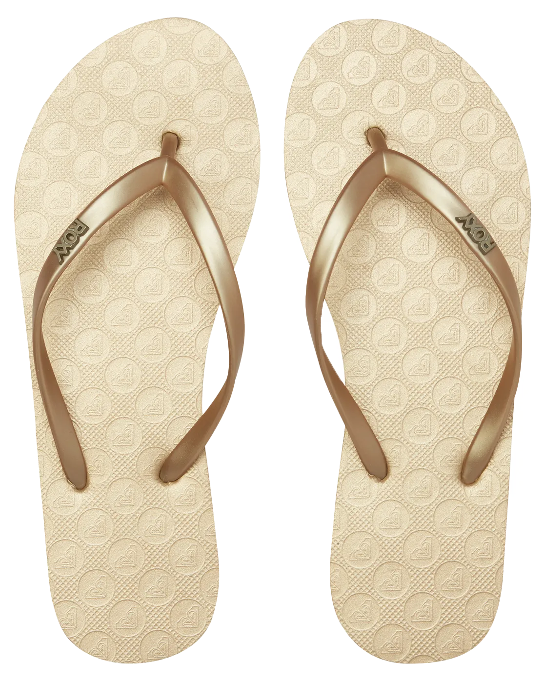 Viva IV Flip Flops in Metallic Gold