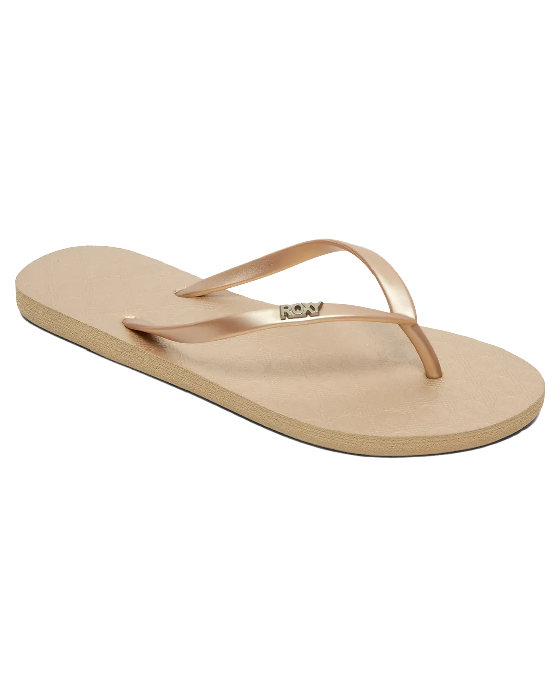 Viva IV Flip Flops in Metallic Gold