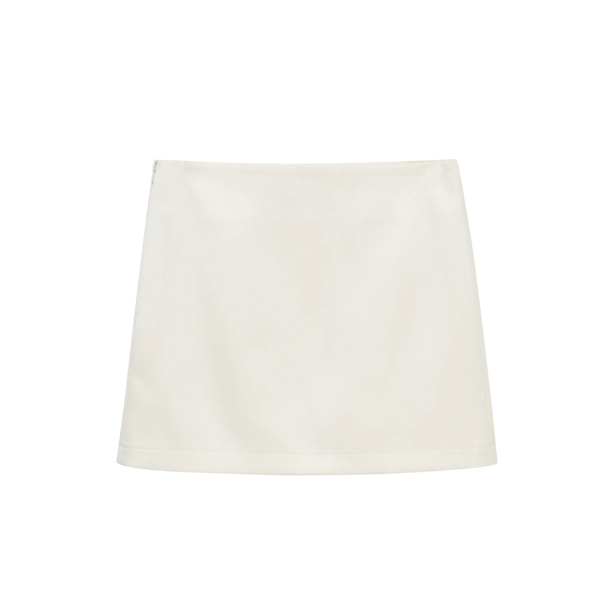 White Brocade Velvet Skirt